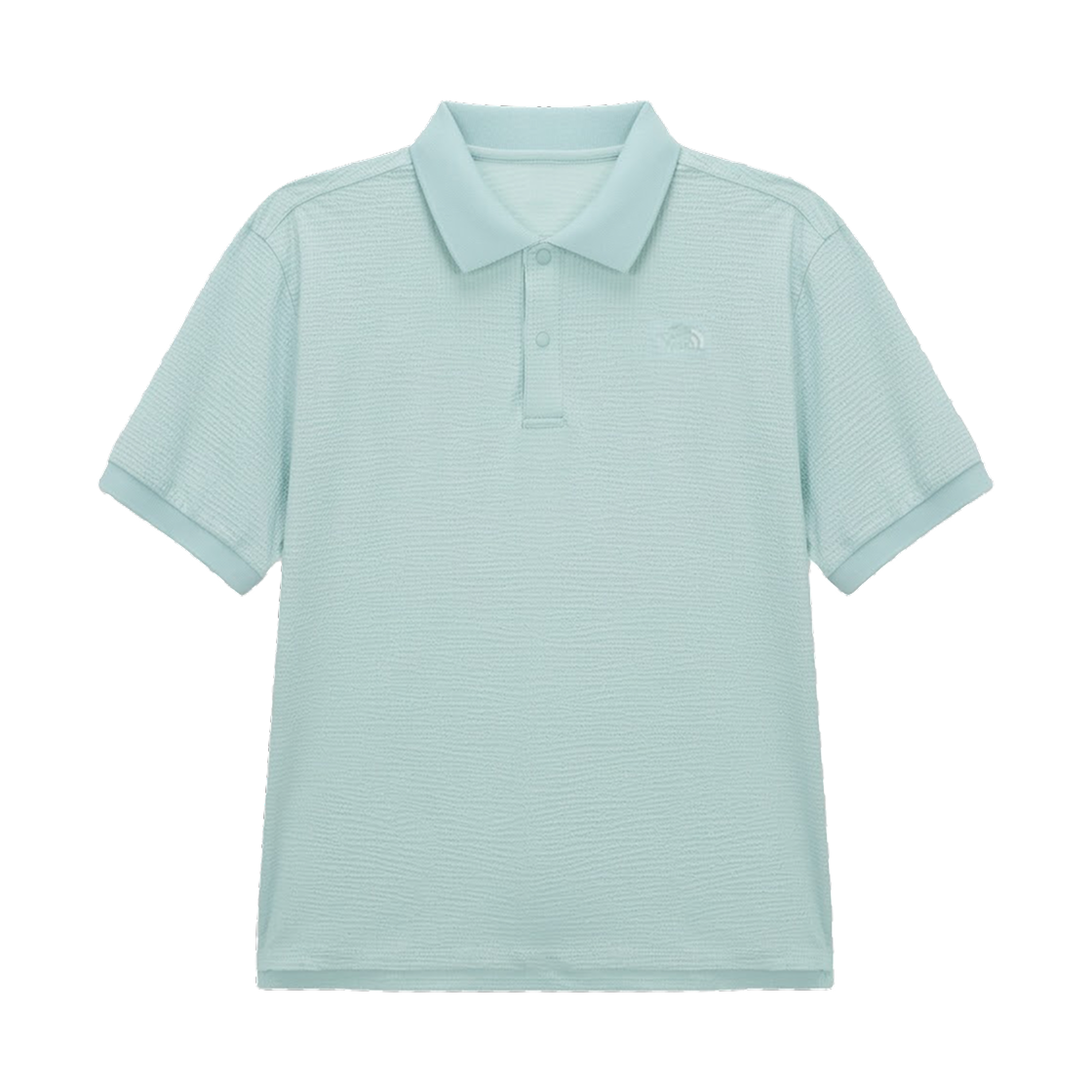 NT7PS13B The North Face Waffle S/S Polo Pastel Turquoise - 26SS