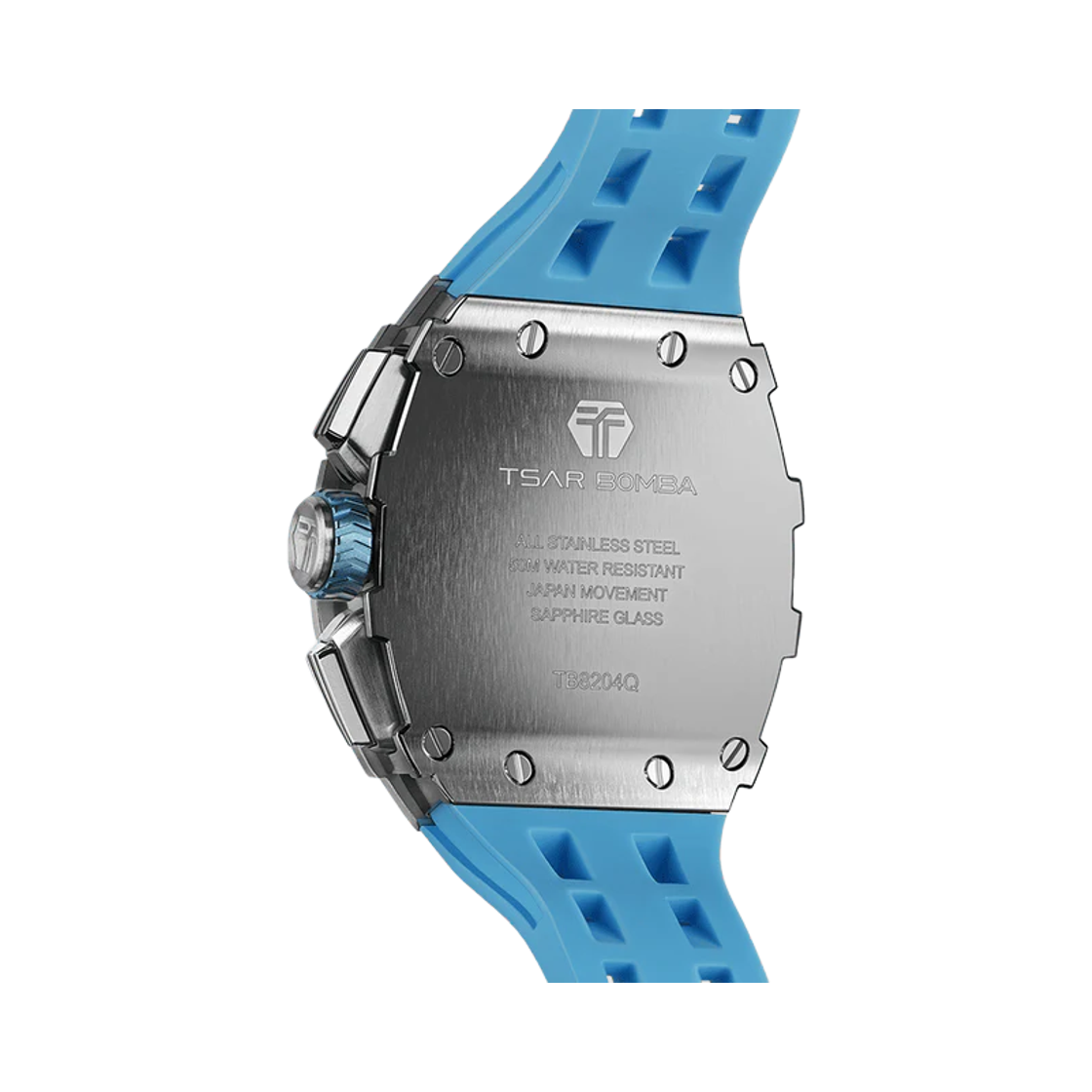 차르봄바 엘리멘탈 크로노그래프 캘린더 쿼츠 워치 TB8204Q-05 라이트 블루 아라비안(Tsar Bomba Elemental Chronograph Calendar Quartz  TB8204Q-05 Light Blue Arabian) - 2
