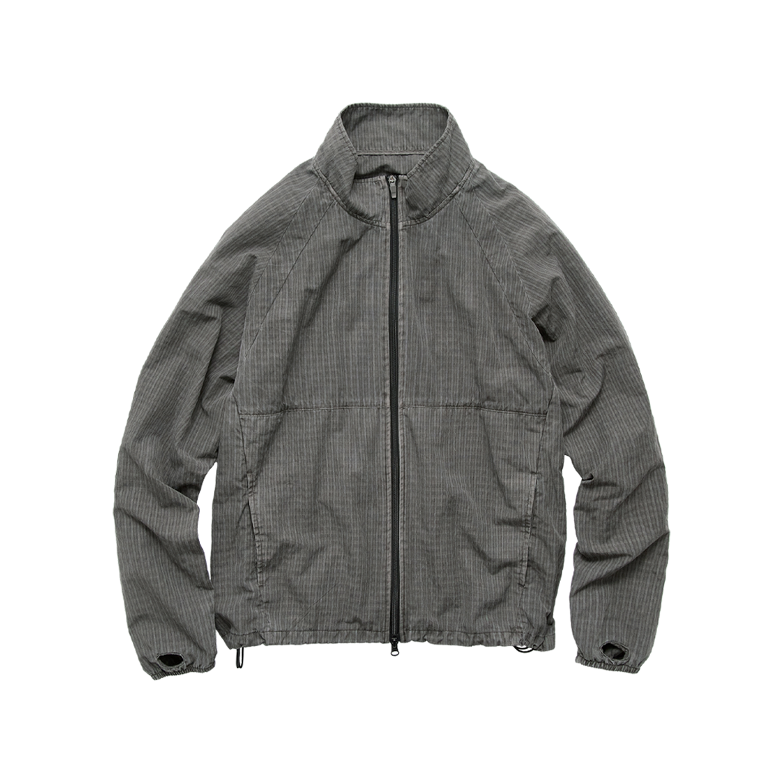 HM6PJU4741A4 Polyteru Human Index Human Check Track Jacket Gray