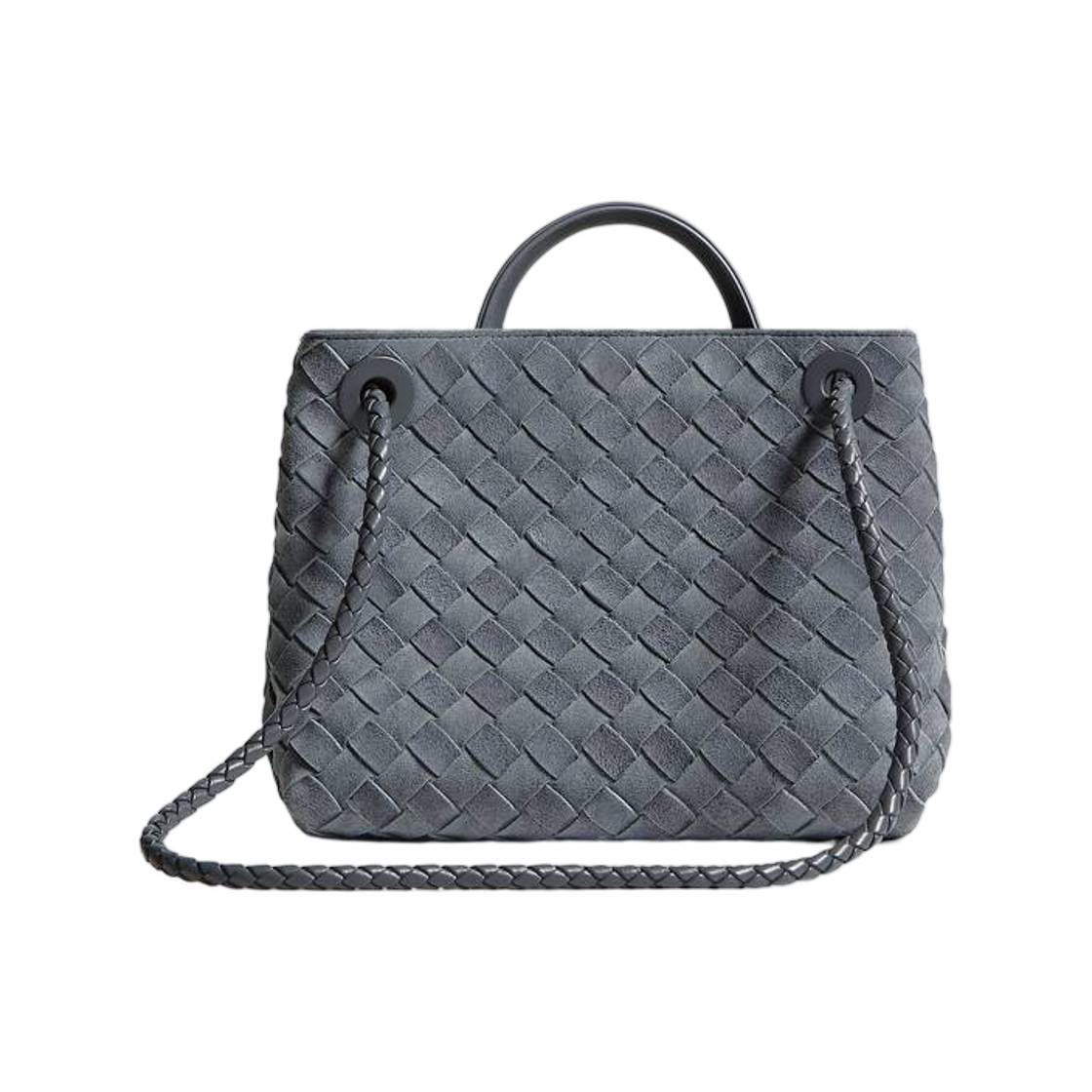 보테가 베네타 스몰 안디아모 클라우디 인디고 그래블(Bottega Veneta Small Andiamo Cloudy Indigo Gravel) - 2