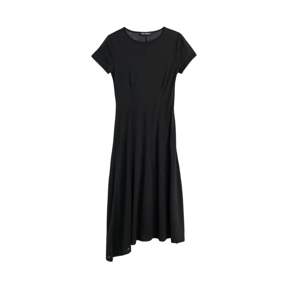 W2266RB (W) Our Legacy Ragged Dress Black Stocking Jersey