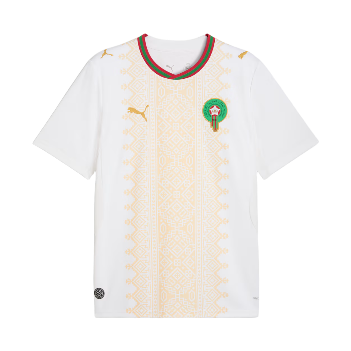 783318-02 Puma Morocco 2026 Away Soccer Jersey Puma White Victory Gold