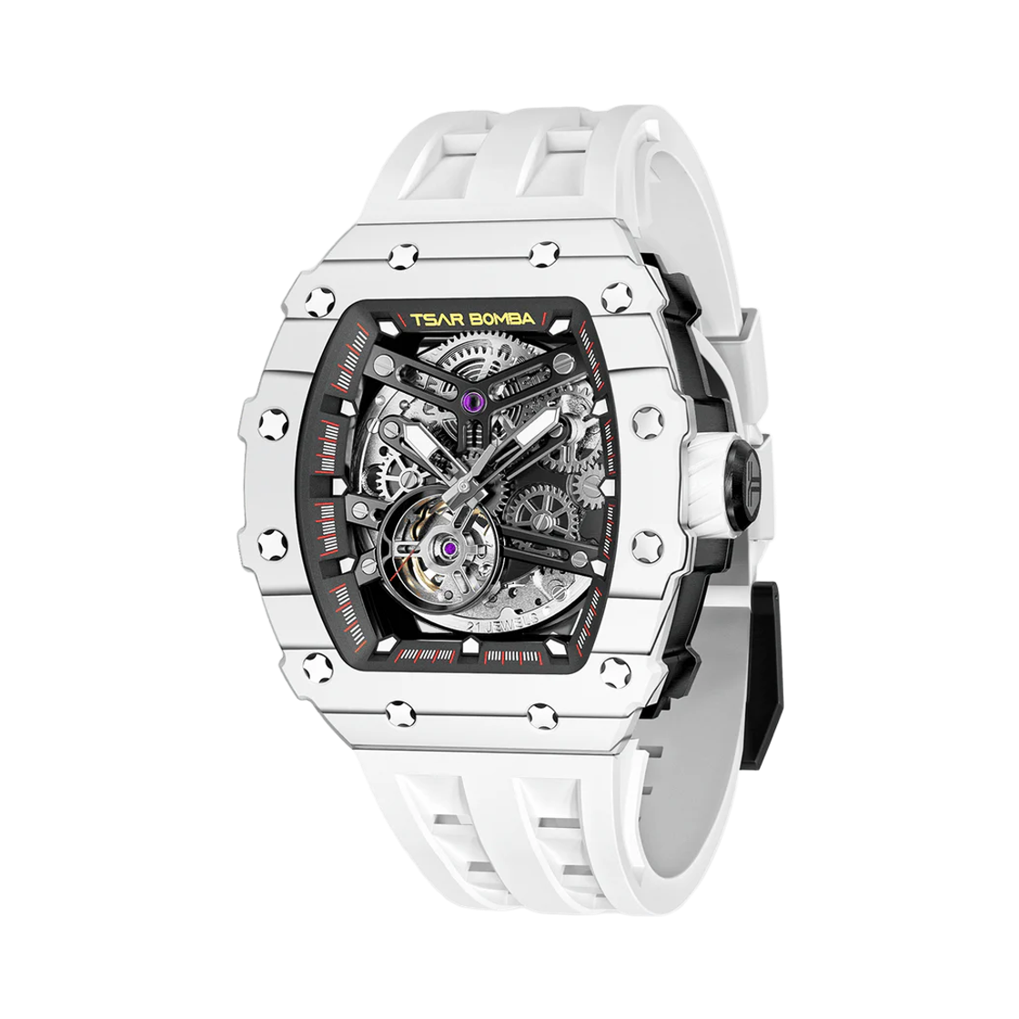 차르봄바 엘리멘탈 카본파이버 오토매틱 TB8208CF-35 엘리트 화이트(Tsar Bomba Elemental Carbon Fiber Automatic TB8208CF-35 Elite White) - 1