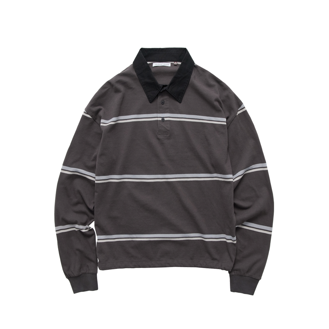 HM6PTL3771CC Polyteru Human Index Human PK Tee Charcoal Brown