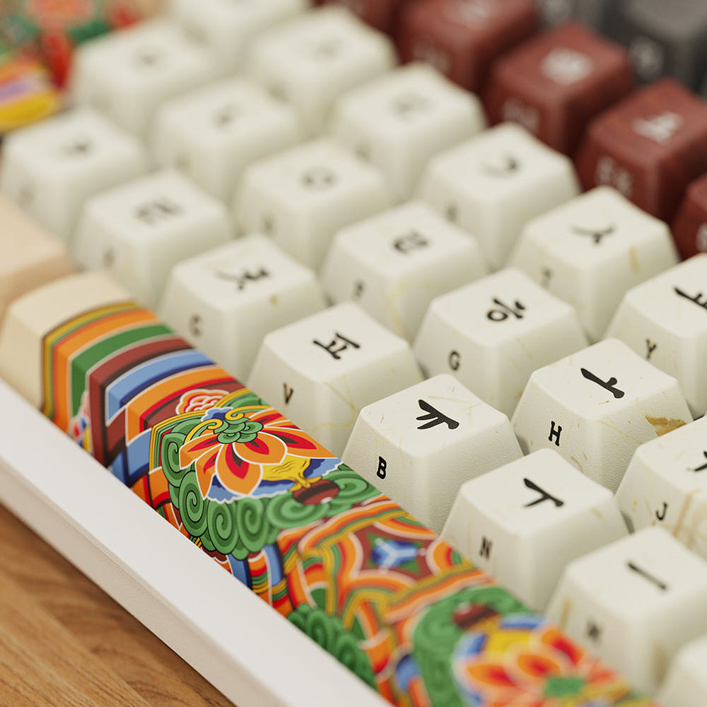 시이닷 화이트 단청 유선 LED 기계식 키보드 한국의 미(C.e.dot White Dancheong Wired LED Mechanical Keyboard) - 2