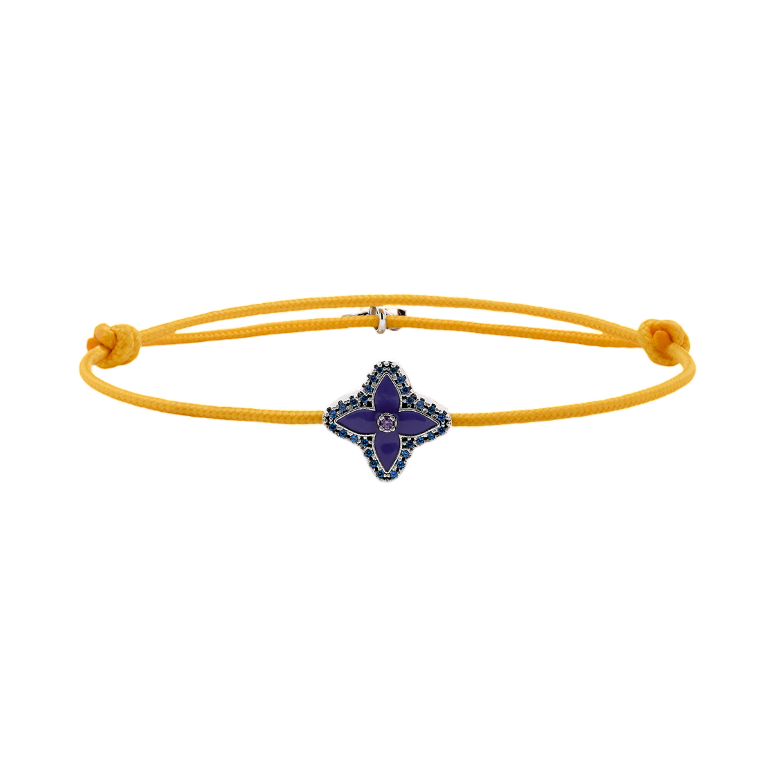 M03623 Louis Vuitton Monogram Stasia Cordon Bracelet Yellow