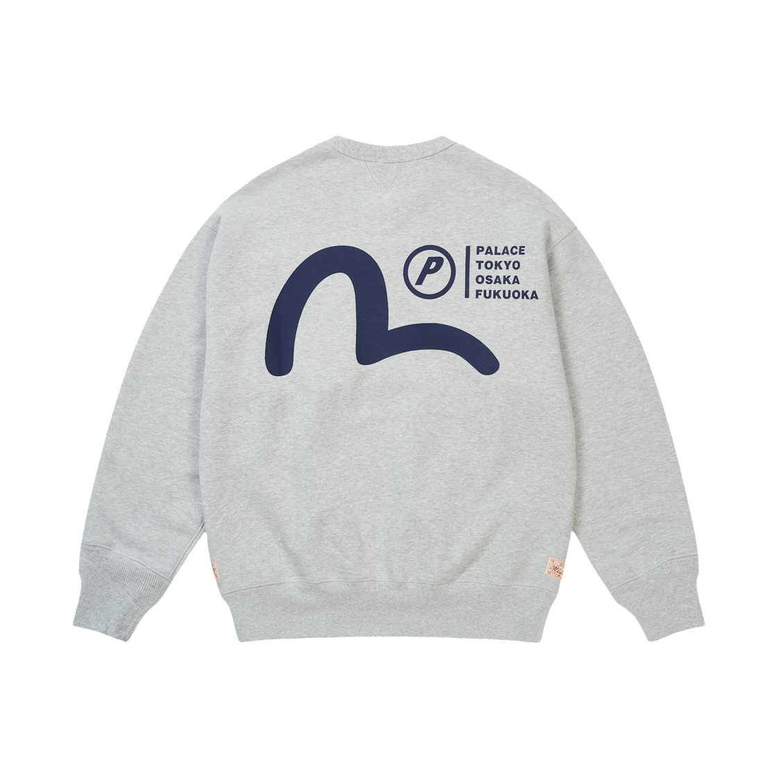 팔라스 x 에비수 크루 그레이 말 - 26SS(Palace x Evisu Crew Grey Marl - 26SS)
