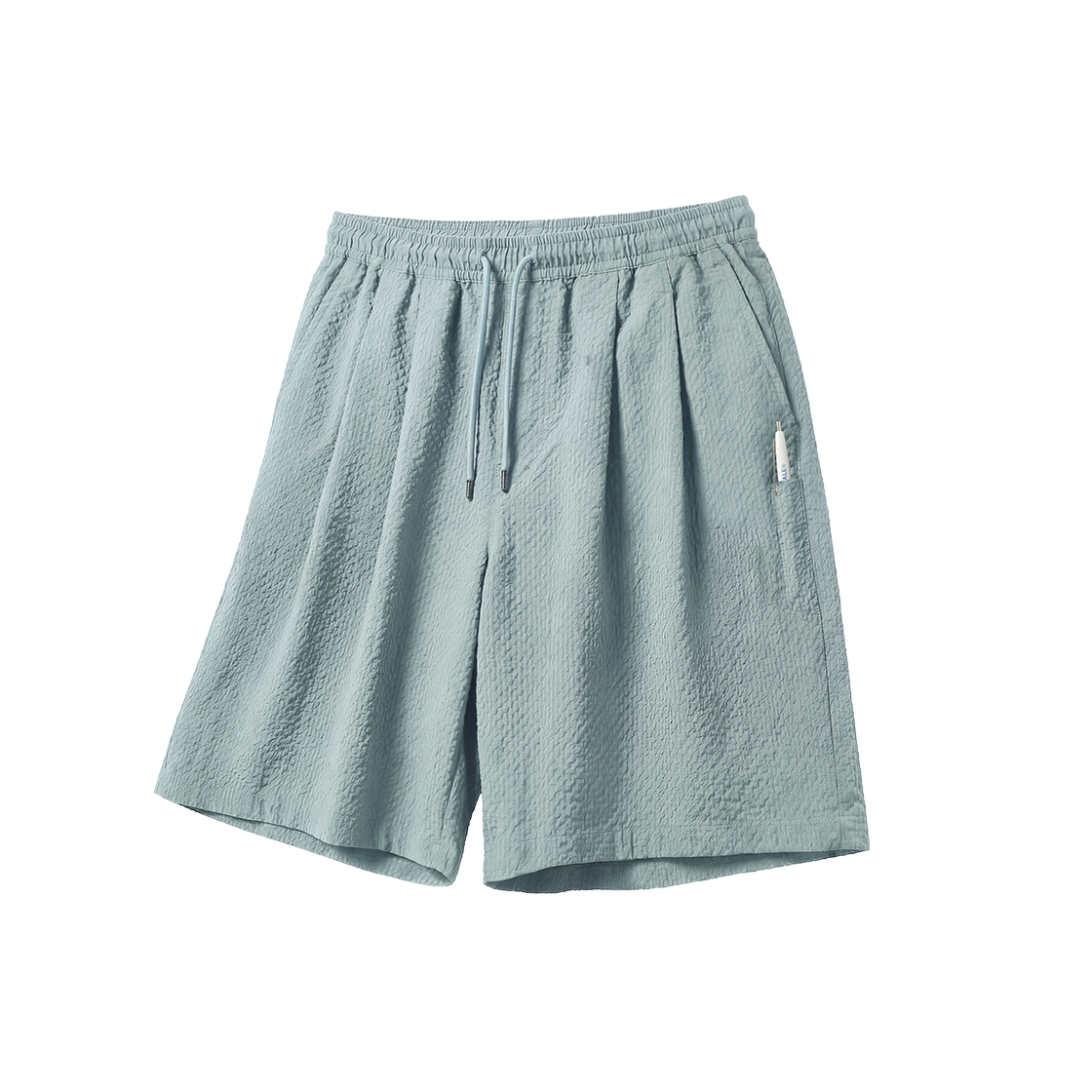 YGM1SO305BCL Yale Seersucker Check Shorts_Blue