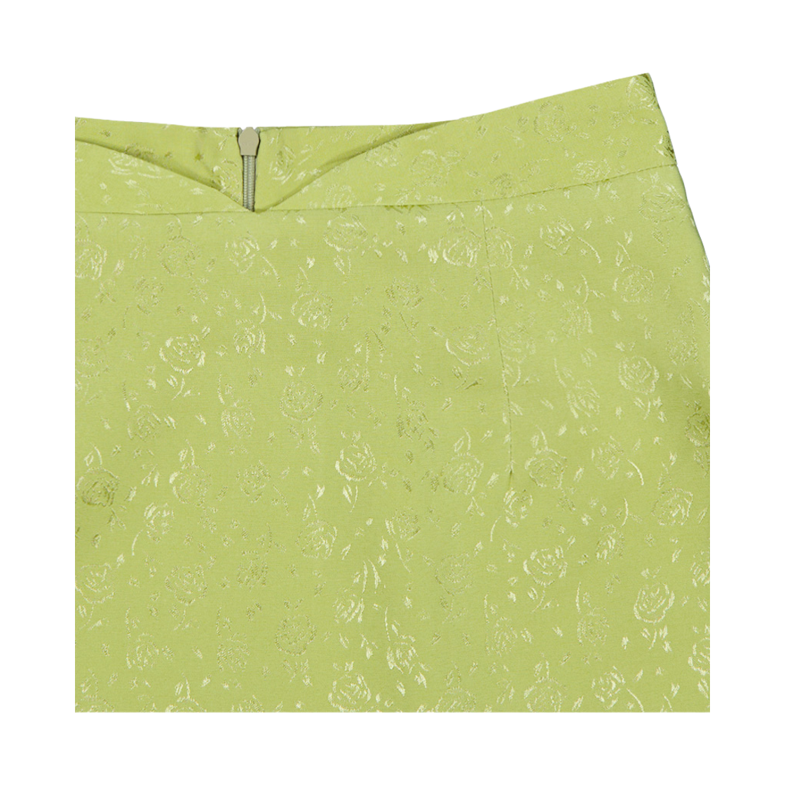 뮈르뮈르 브이 자가드 샤틴 미니 스커트 라이트그린(Murmure Jacquard Satin Mini Skirt Light Green) - 3
