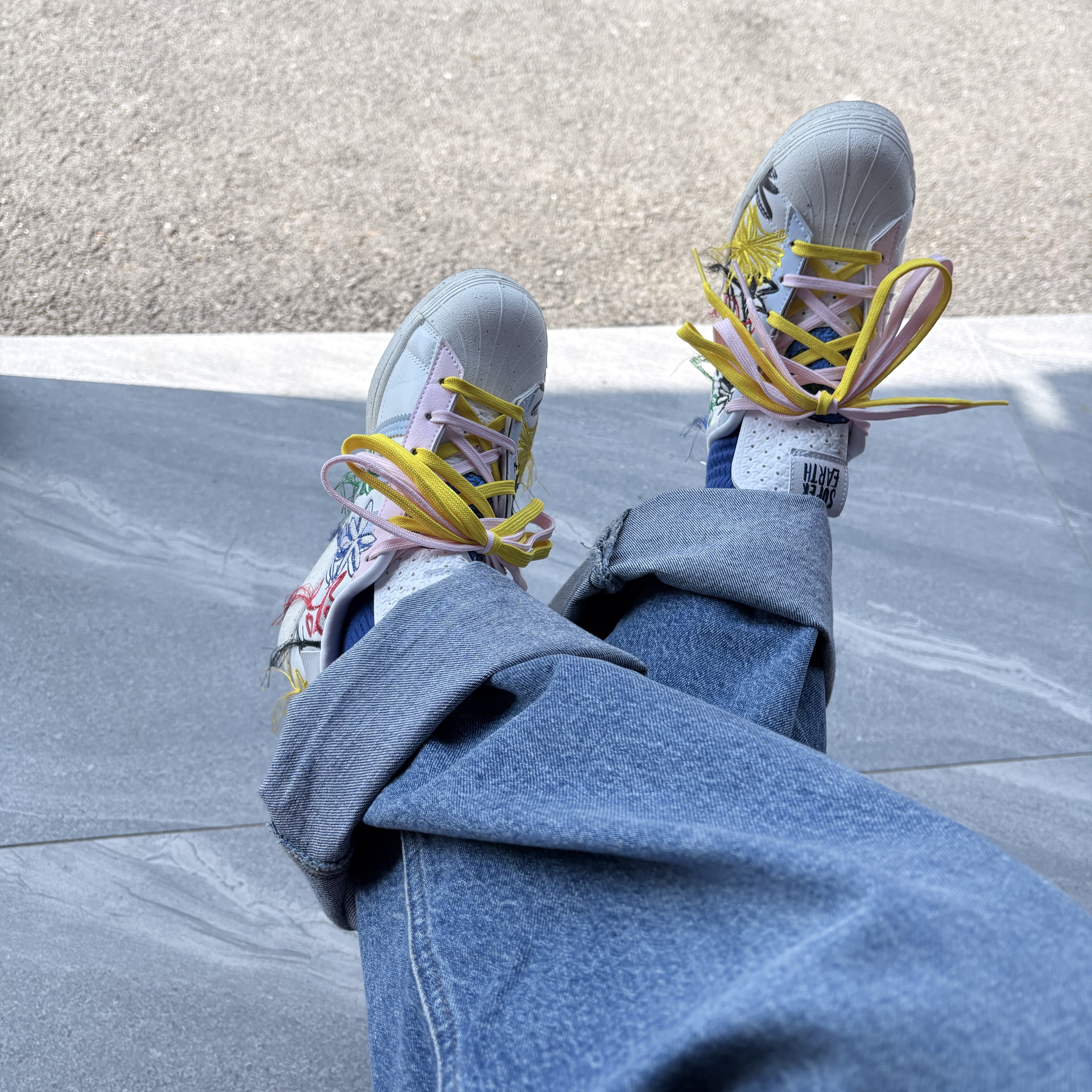 Adidas x Sean Wotherspoon Superstar Superearth 착용 스타일 - 3