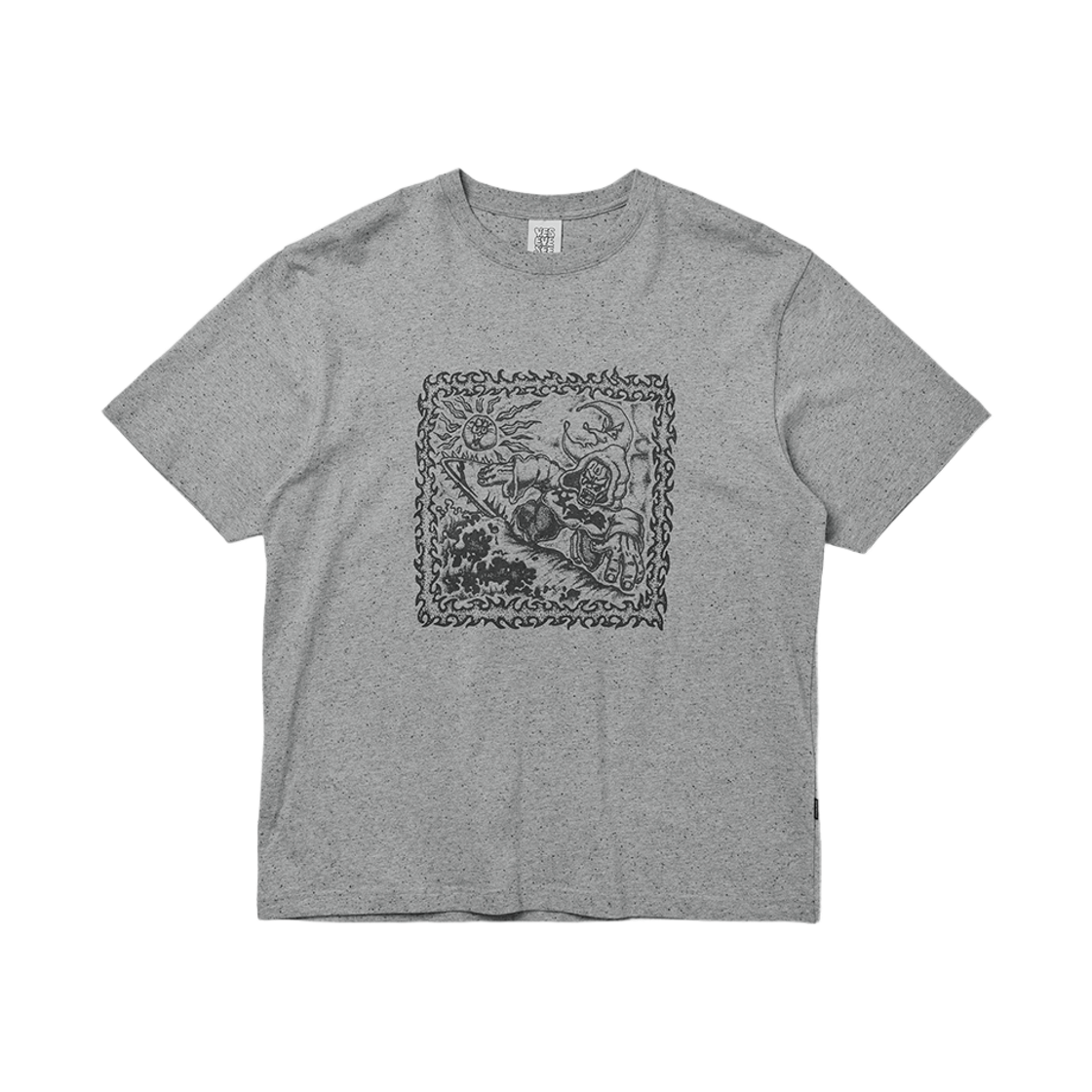 [더블적립]예스아이씨 예스 스파이크웨이브 티셔츠 그레이([더블적립]YESEYESEE Y.E.S Spikewave Tee Grey)