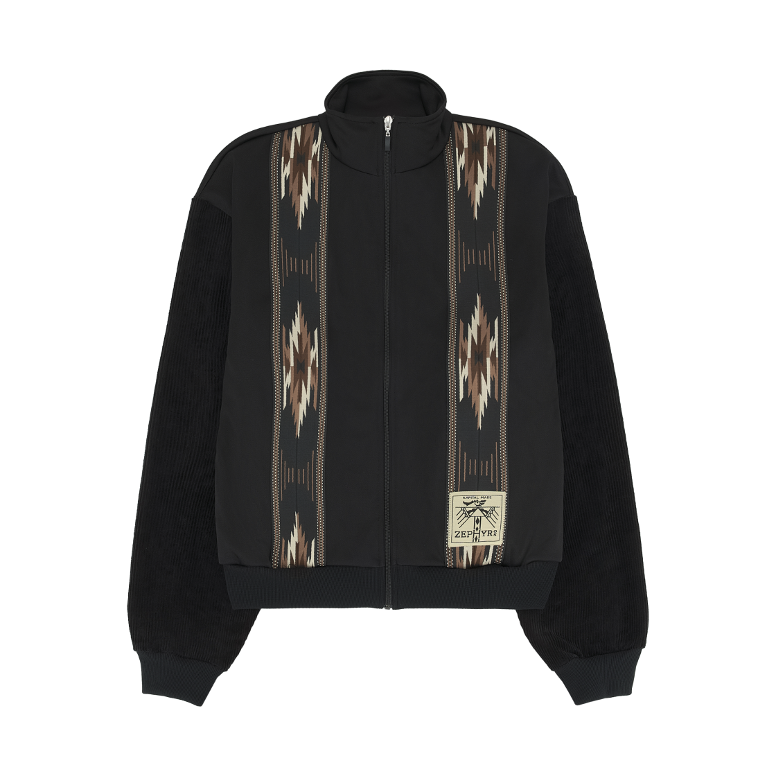 캐피탈 스무스 저지 코치 & 제피르 트랙 자켓 블랙(Kapital Smooth Jersey Kochi & Zephyr Track Jacket Black)