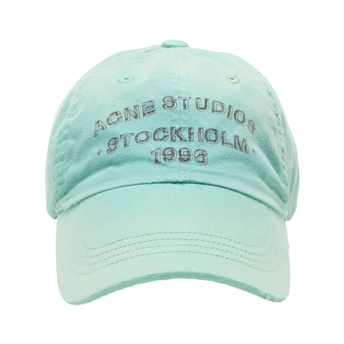 C40455-AB9 Acne Studios Washed Logo Cap Mint Green
