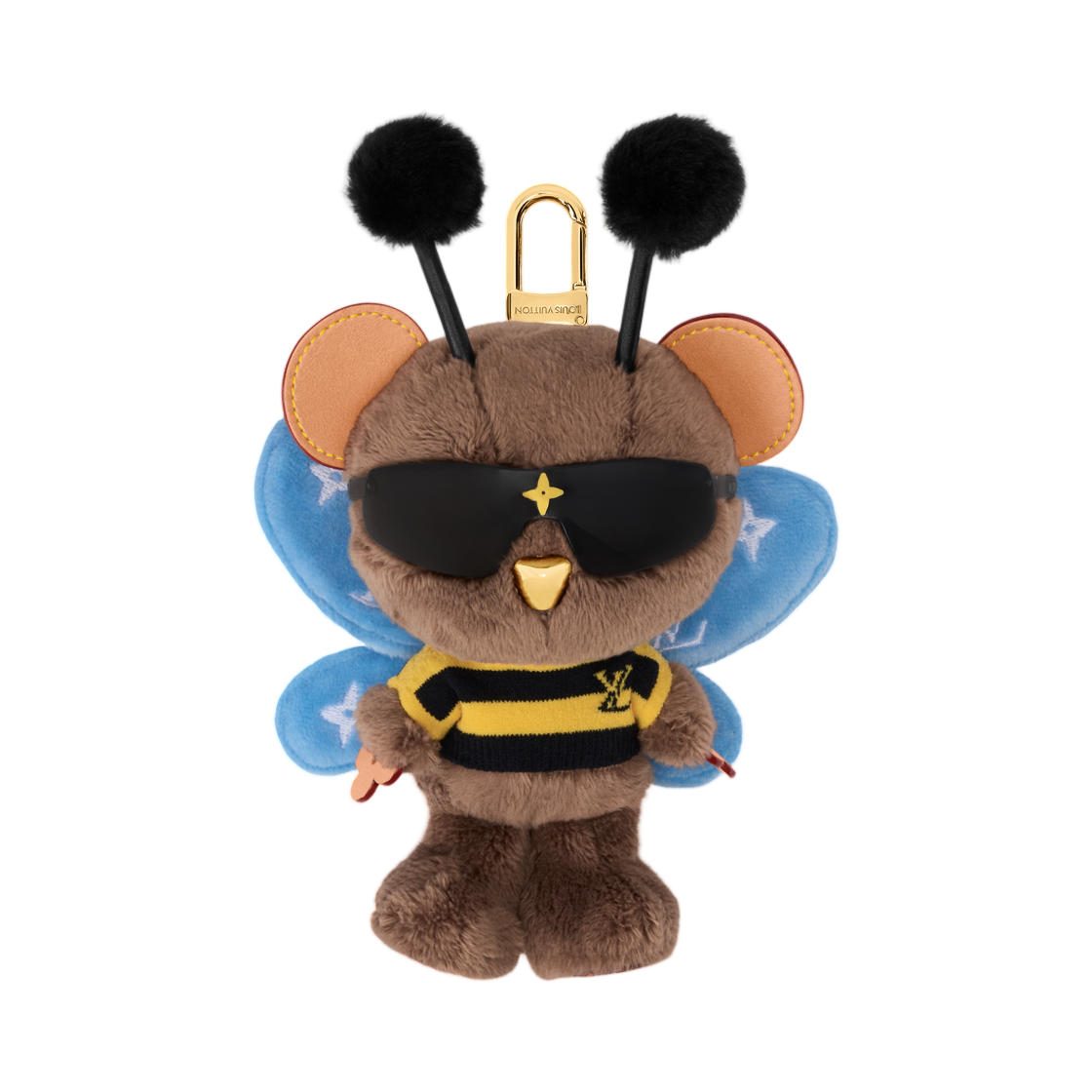 M03573 Louis Vuitton LV Louis Bear B Bag Charm Multicolor