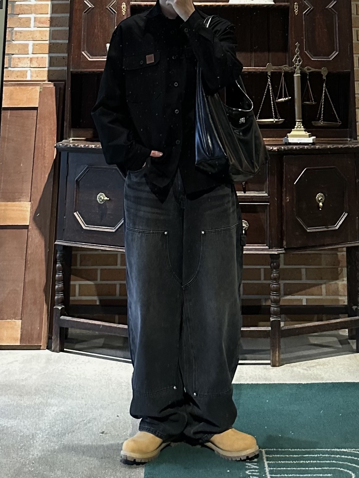 Timberland Premium 6 inch Waterproof Boot Wheat Nubuck - Wide 착용 스타일 - 3