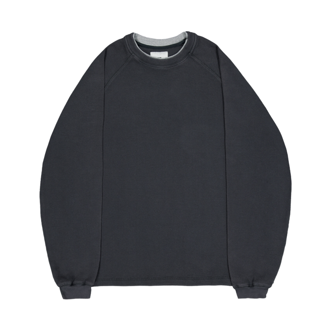 퍼렌 레이어드 와플 롱 슬리브 챠콜(PERENN Layered Waffle Long Sleeve Charcoal)