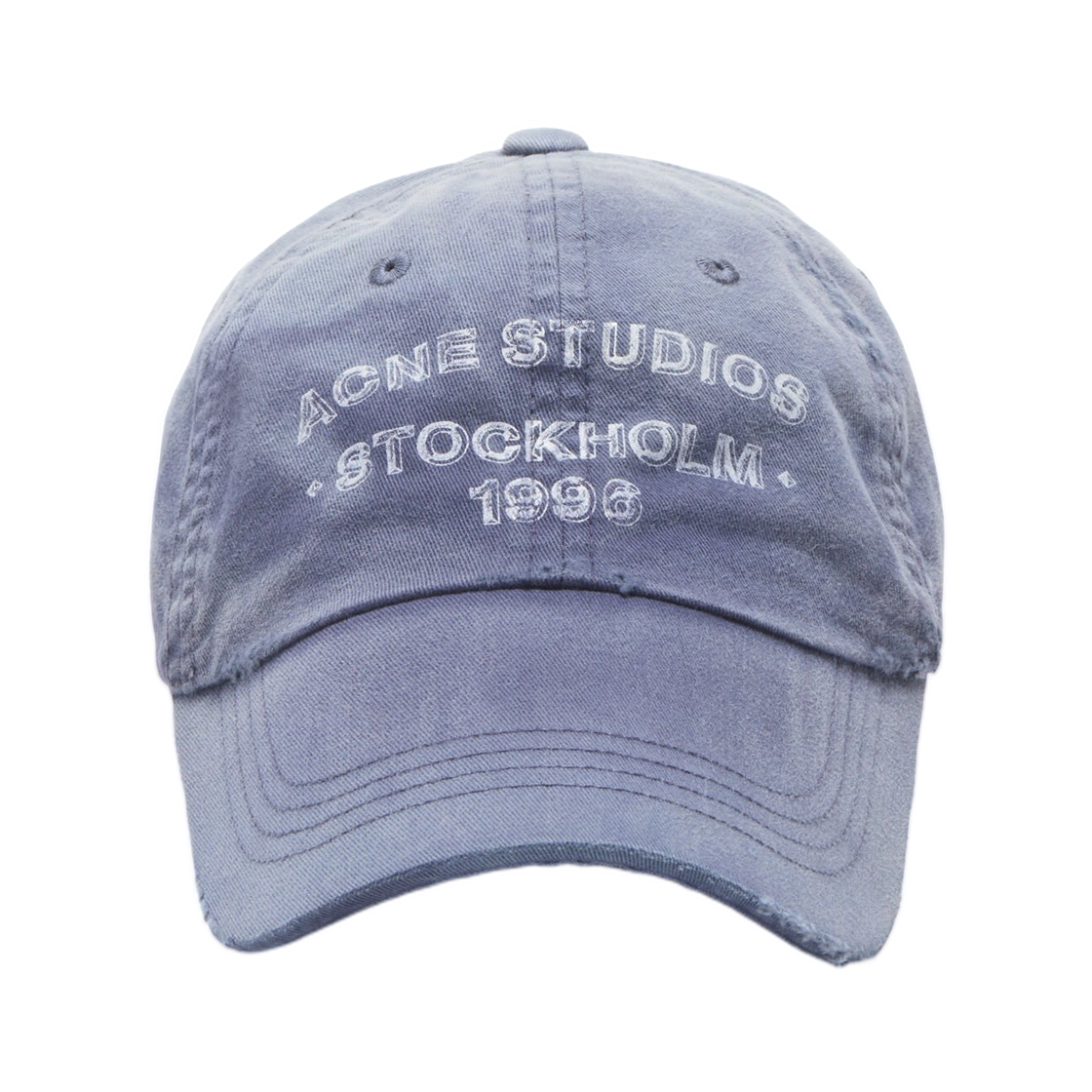 C40455-BG3 Acne Studios Washed Logo Cap Navy