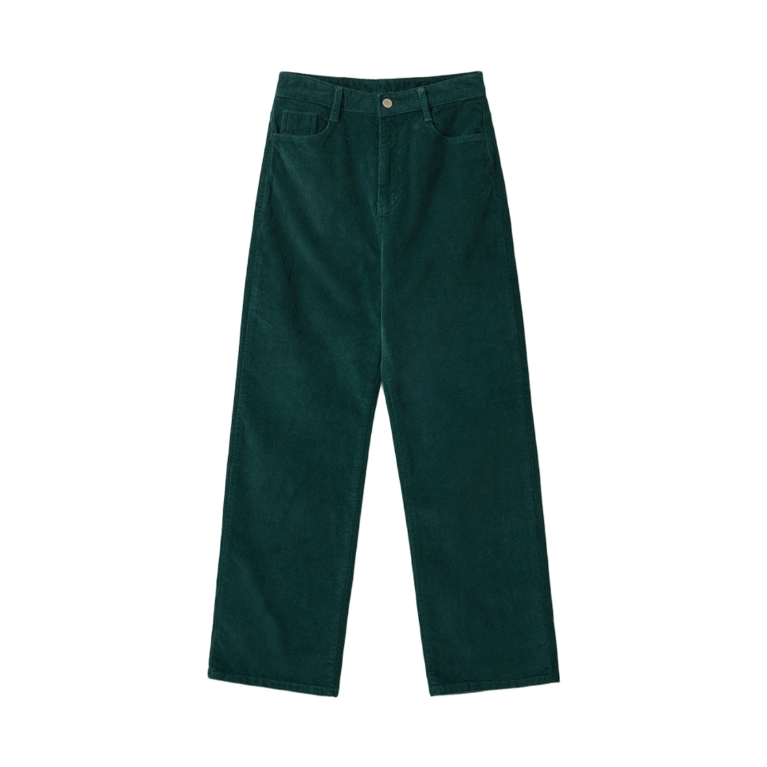 00010 Murmure Loin Corduroy Stretch Straight Pants Green