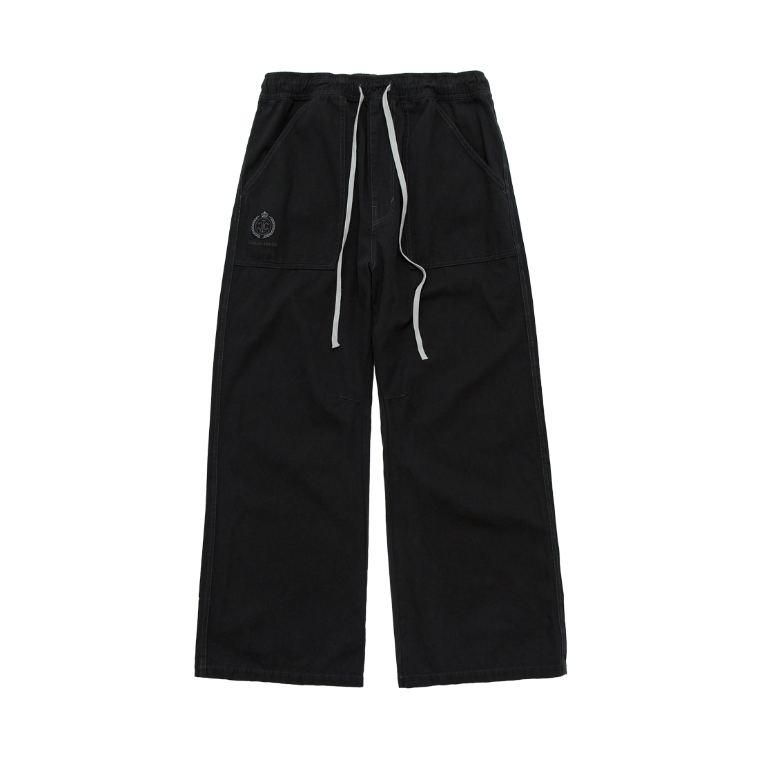 폴리테루 휴먼인덱스 휴먼 퍼티그 파자마 팬츠 잉크 블랙(Polyteru Human Index Human Fatigue Pajama Pants Ink Black)