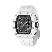 Tsar Bomba Elemental– Bioceramic Chronograph Date Quartz TB8204B-01 White