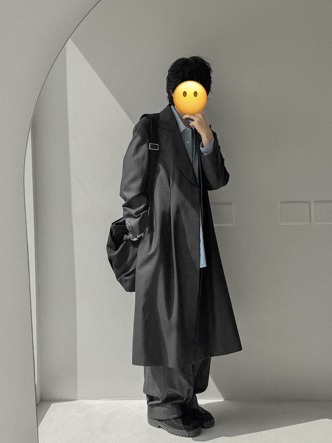 Ader Error Curve; BS01 Noir, Ader Error Product 76 Noir 착용 스타일 - 2