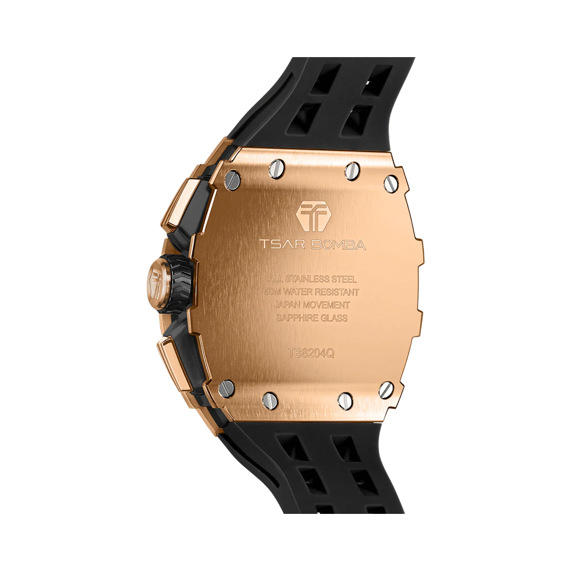 차르봄바 엘리멘탈 크로노그래프 캘린더 쿼츠 워치 TB8204Q-35 골든 블랙(Tsar Bomba Elemental Chronograph Calendar Quartz TB8204Q-35 Golden Black) - 2