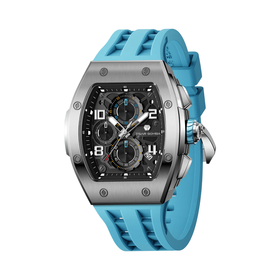 차르봄바 엘리멘탈 크로노그래프 캘린더 쿼츠 TB8204Q-05 엘리트 블루(Tsar Bomba Elemental Chronograph Calender Quartz TB8224Q-05 Elite Blue)