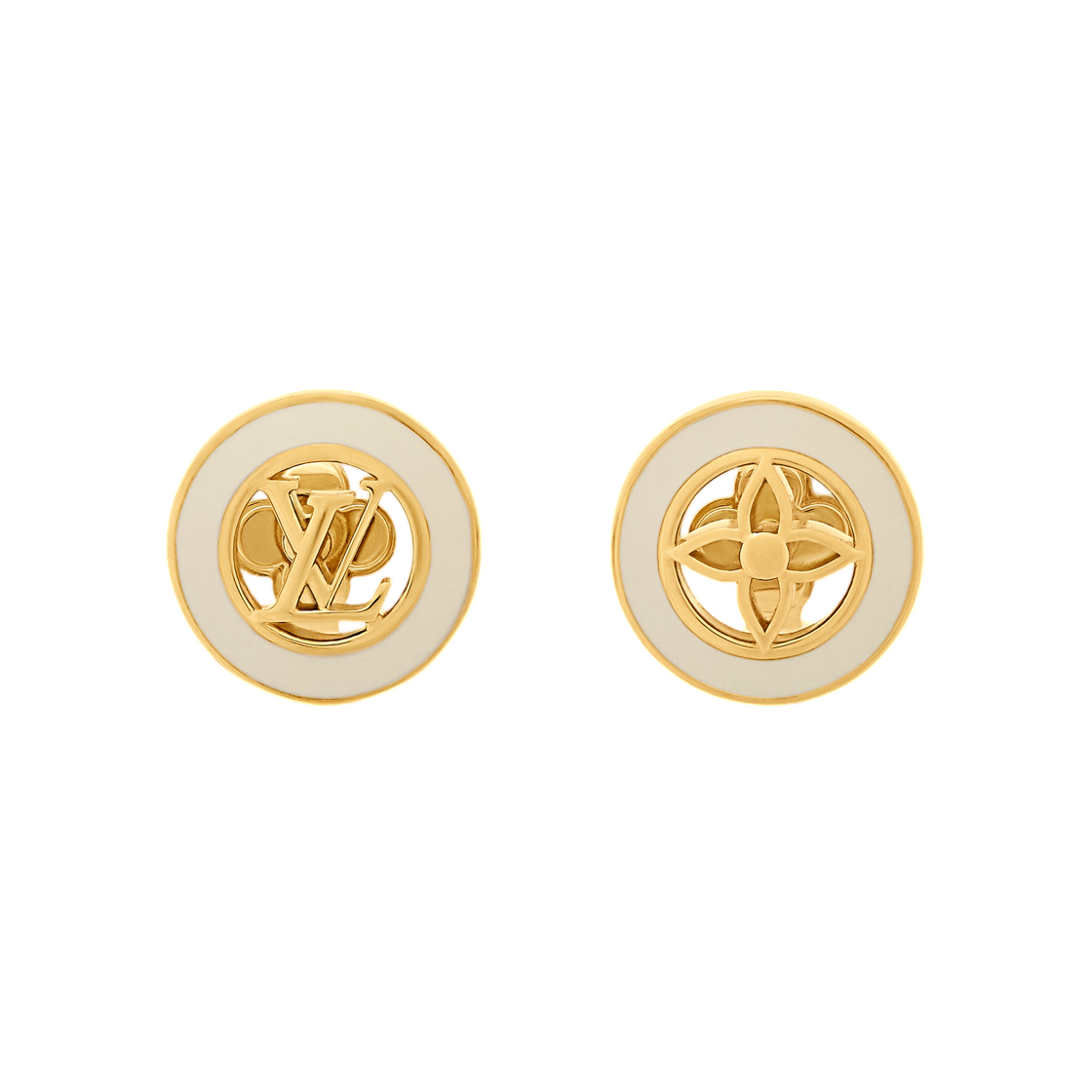 M03921 (W) Louis Vuitton LV Nautical Earrings Gold