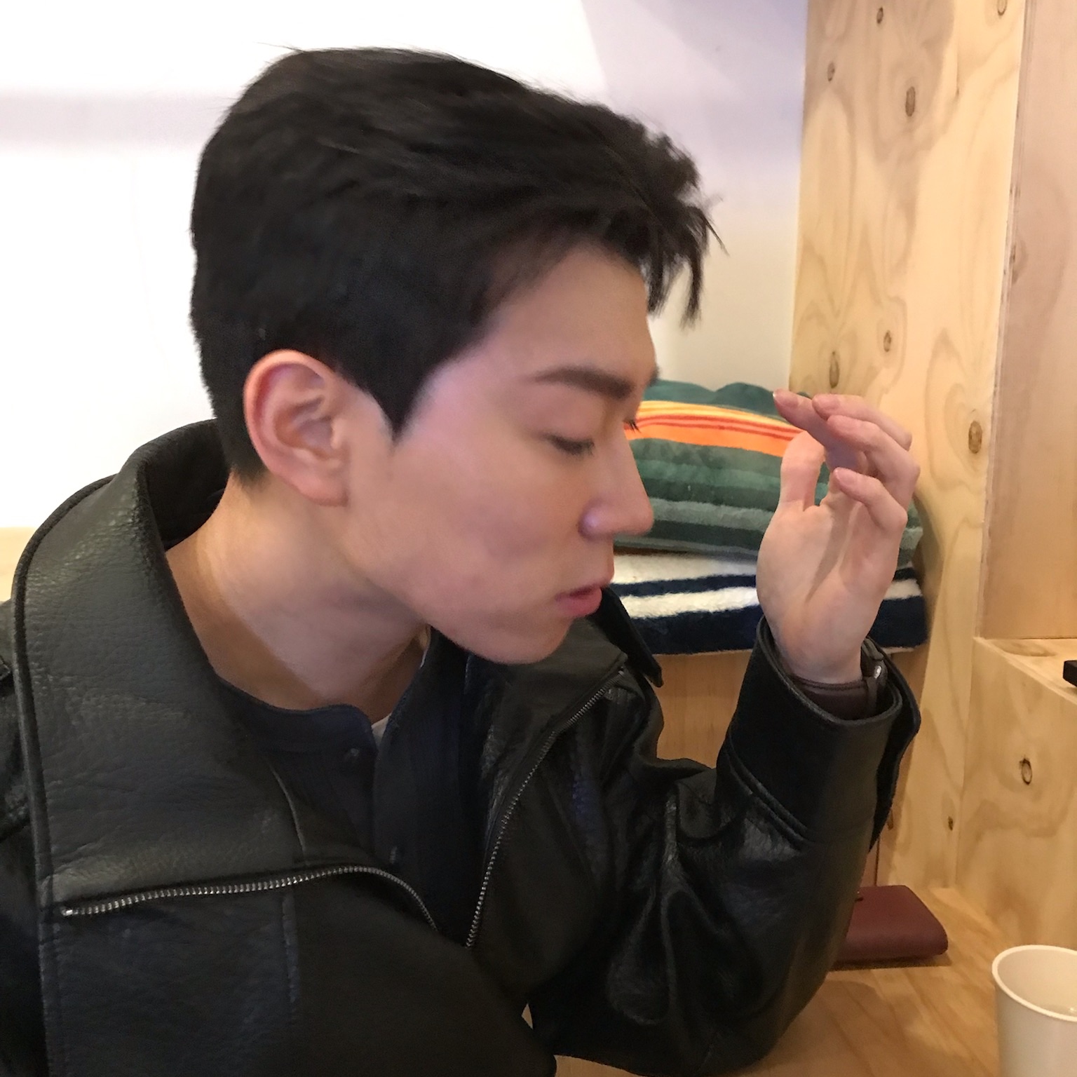 Zara Faux Leather Jacket Black, The North Face Gtx Ball Cap Black - 25FW 착용 스타일 - 2