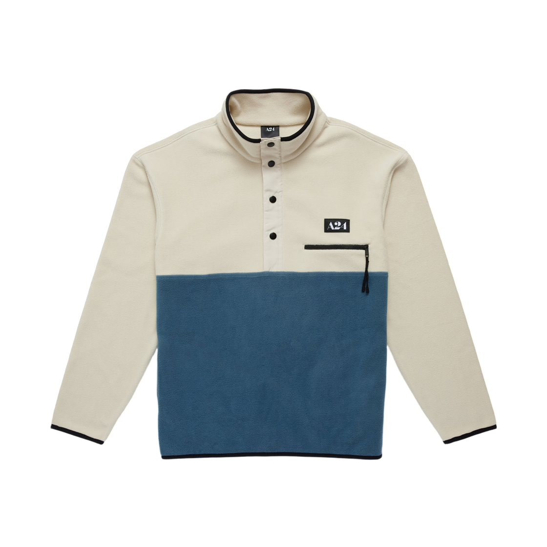 A24 하프 스냅 플리스 스노우(A24 Half Snap Fleece Snow)