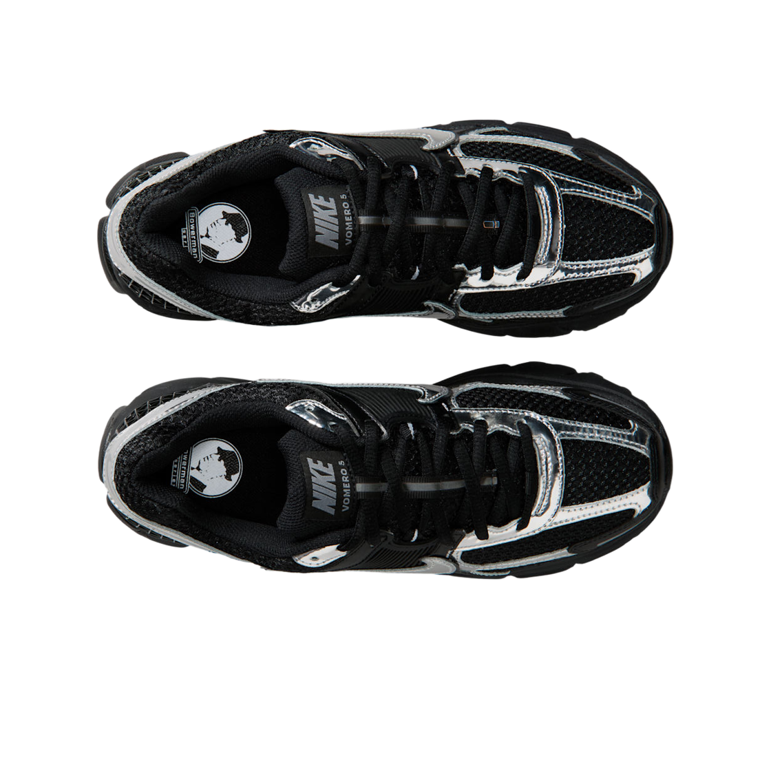 (W) 나이키 줌 보메로 5 블랙 메탈릭 실버((W) Nike Zoom Vomero 5 Black Metallic Silver) - 2