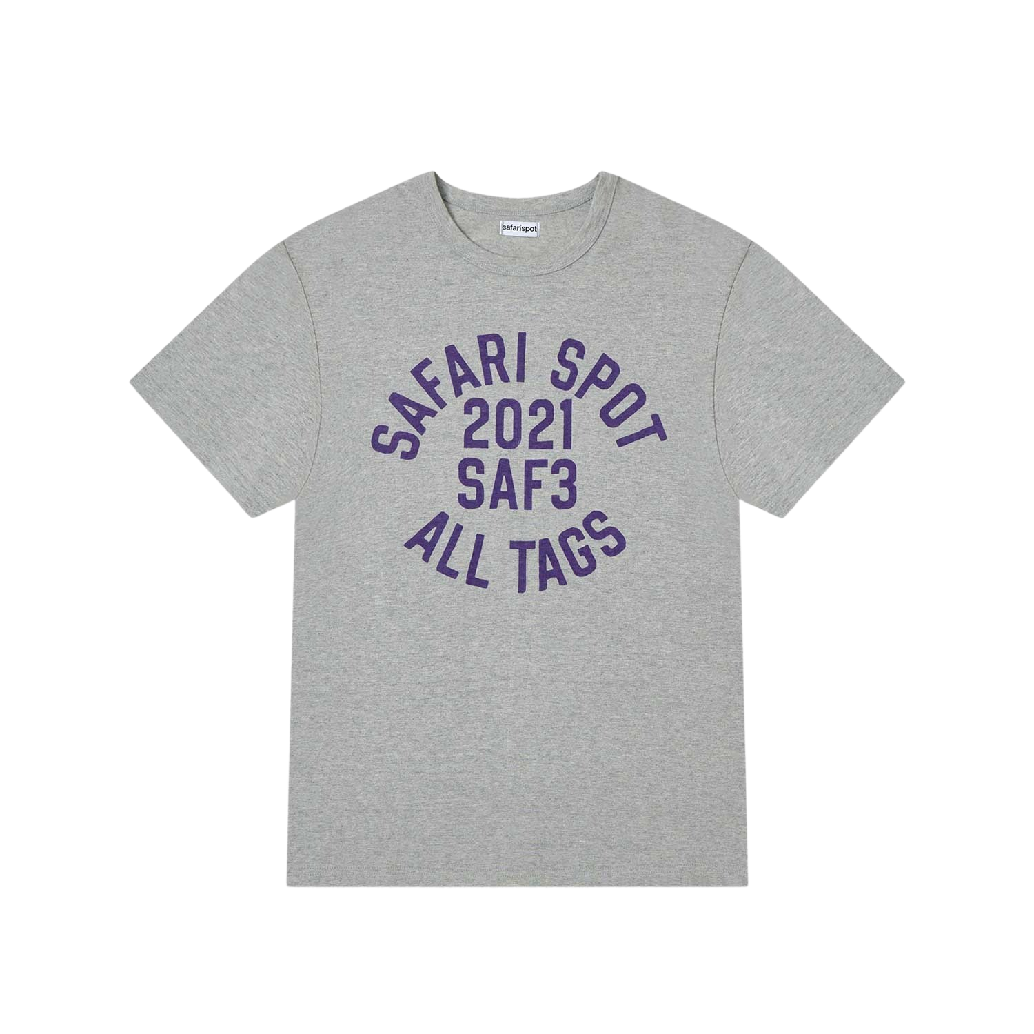 사파리스팟 사프3 스탬프 티셔츠 헤더 그레이(Safarispot Saf3 Stamp T-Shirt Heather Gray)