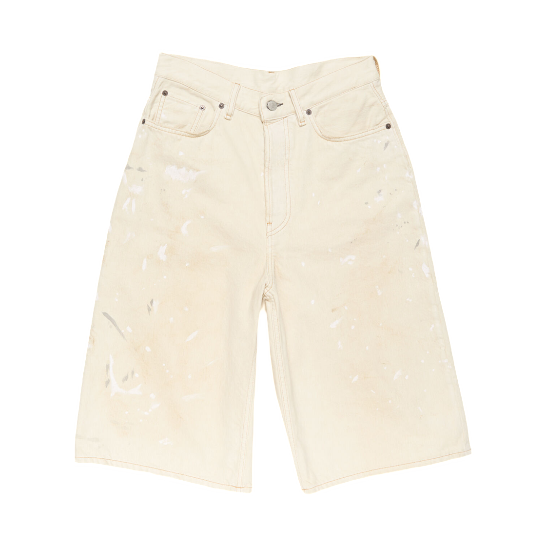 아크네 스튜디오 디스트레스드 데님 쇼츠 화이트(Acne Studios Distressed Denim Shorts White)