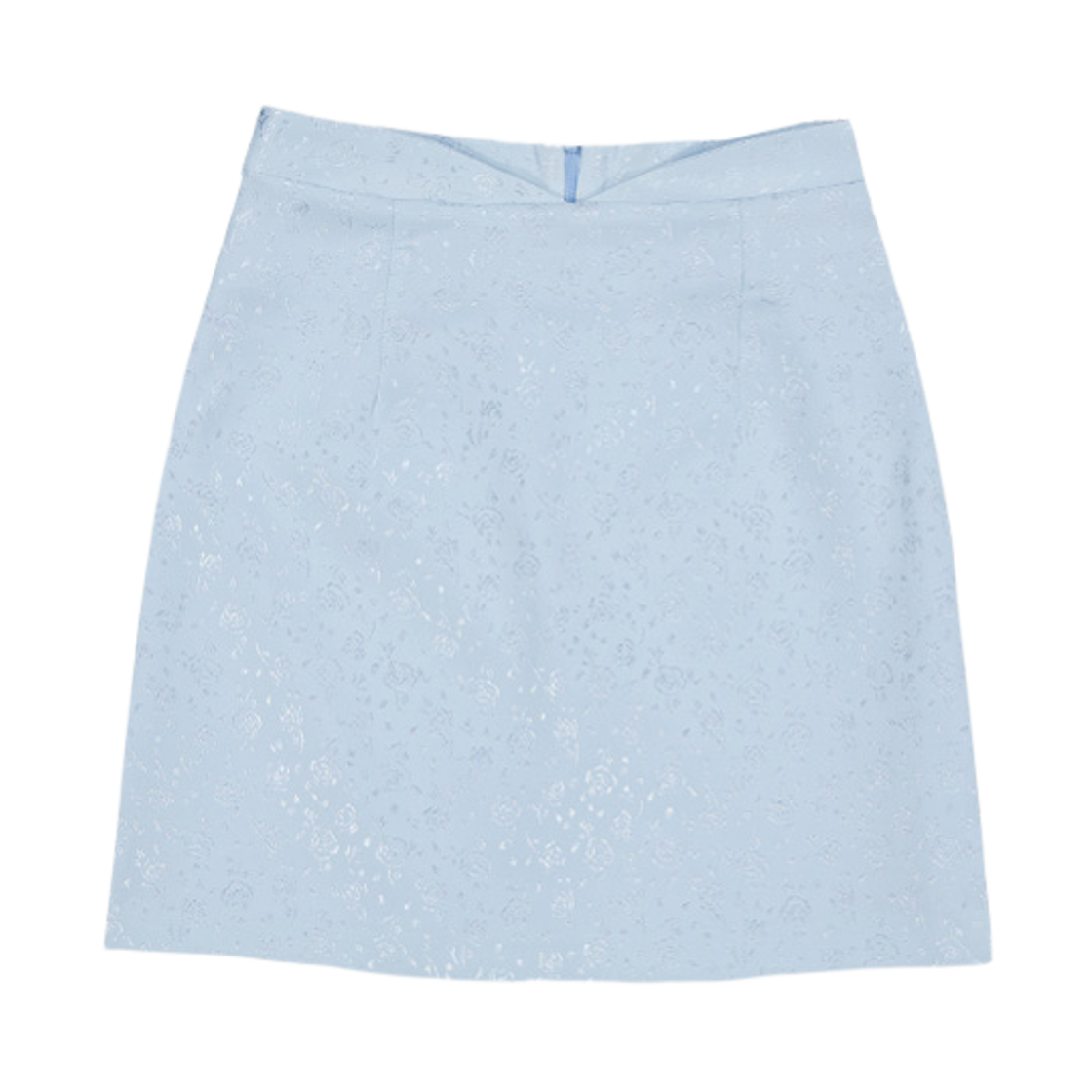 뮈르뮈르 브이 자가드 샤틴 미니 스커트 스카이블루(Murmure Jacquard Satin Mini Skirt Sky Blue) - 1