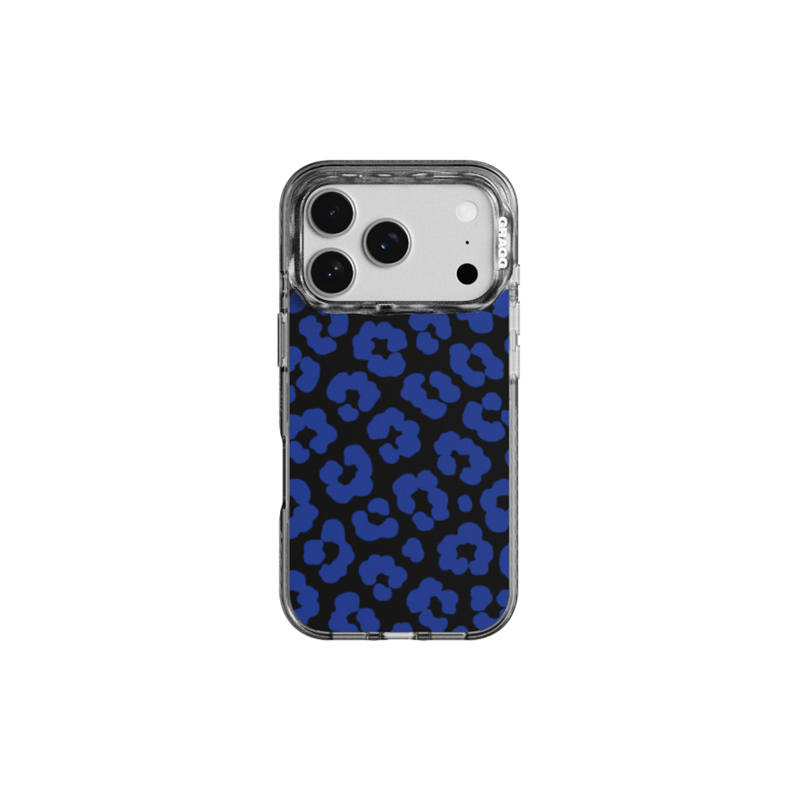 그래그 프레임 패턴 케이스 클리어 블랙 - 다크 블룸(GRAGG MAGSAFE LAYERS FRAME CASE CLEAR BLACK - DARK BLOOM)
