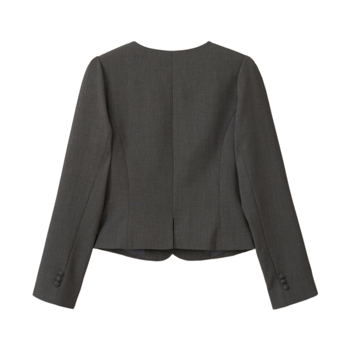 뮈르뮈르 엔시 핀턱 뒷트임 자켓 차콜(Murmure Ency Pintuck Back-Slit Jacket Charcoal) - 2