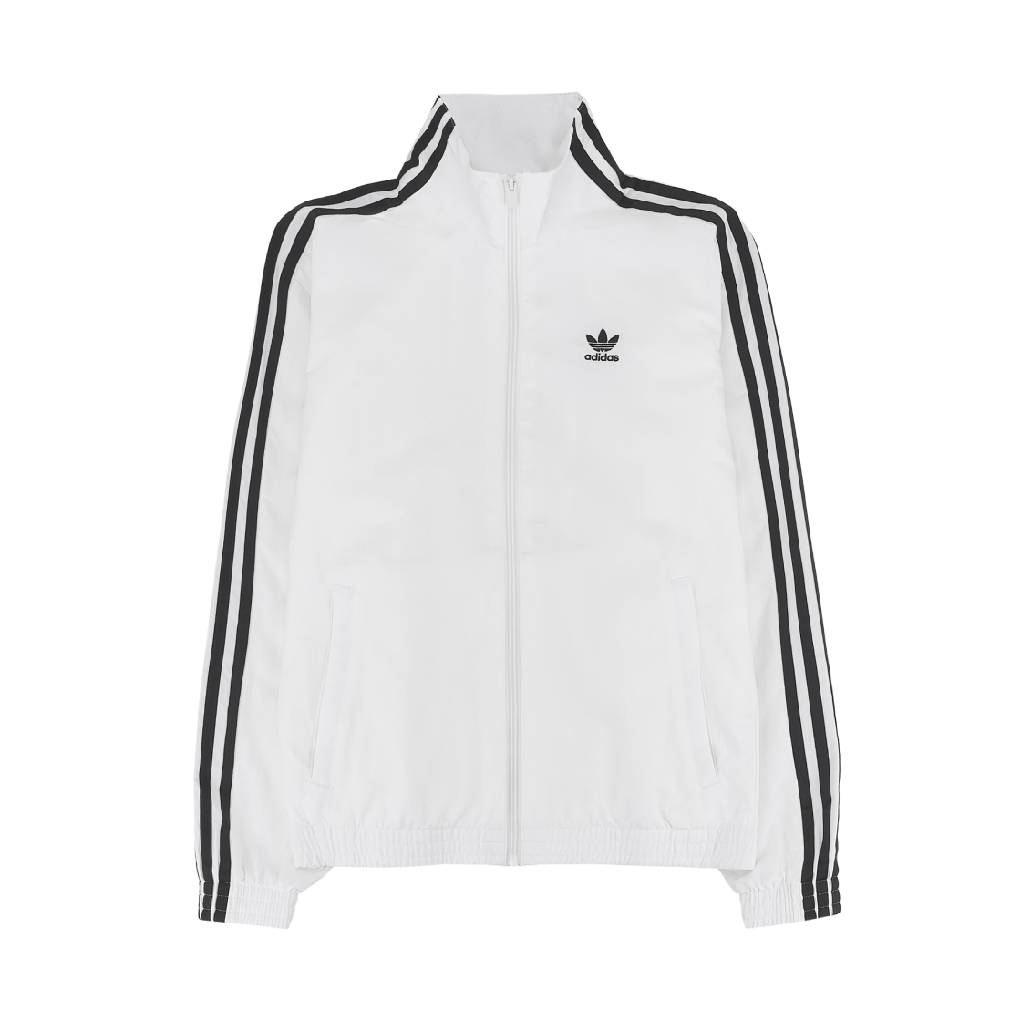 (W) 아디다스 오리지널스 우븐 트랙탑 화이트 - KR 사이즈((W) Adidas Originals Woven Track Top White - KR Sizing)