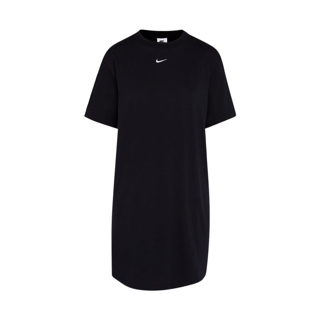DV7882-010 (W) Nike NSW Essential Short Sleeve T-Shirt Dress Black White - US/EU