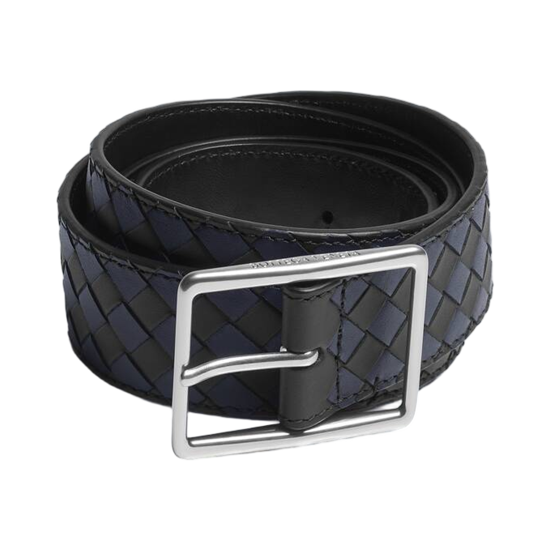 보테가 베네타 인트레치아토 피콜로 벨트 블랙 미드나잇(Bottega Veneta Intrecciato Piccolo Belt Black Midnight) - 1