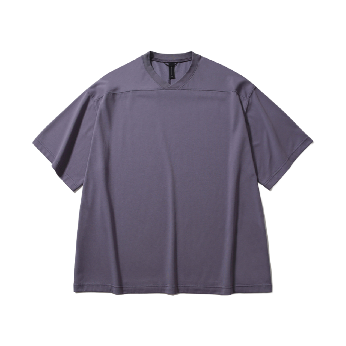 [SS26] 모이프 와이드 버시티 티 드라이드 라벤더([SS26] moif Wide Varsity H/S Tee Dried Lavender)