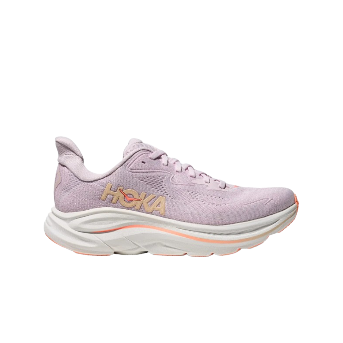 1162031-LRMT (W) Hoka Clifton 10 Lilac Cream Tangerine Glow - Regular