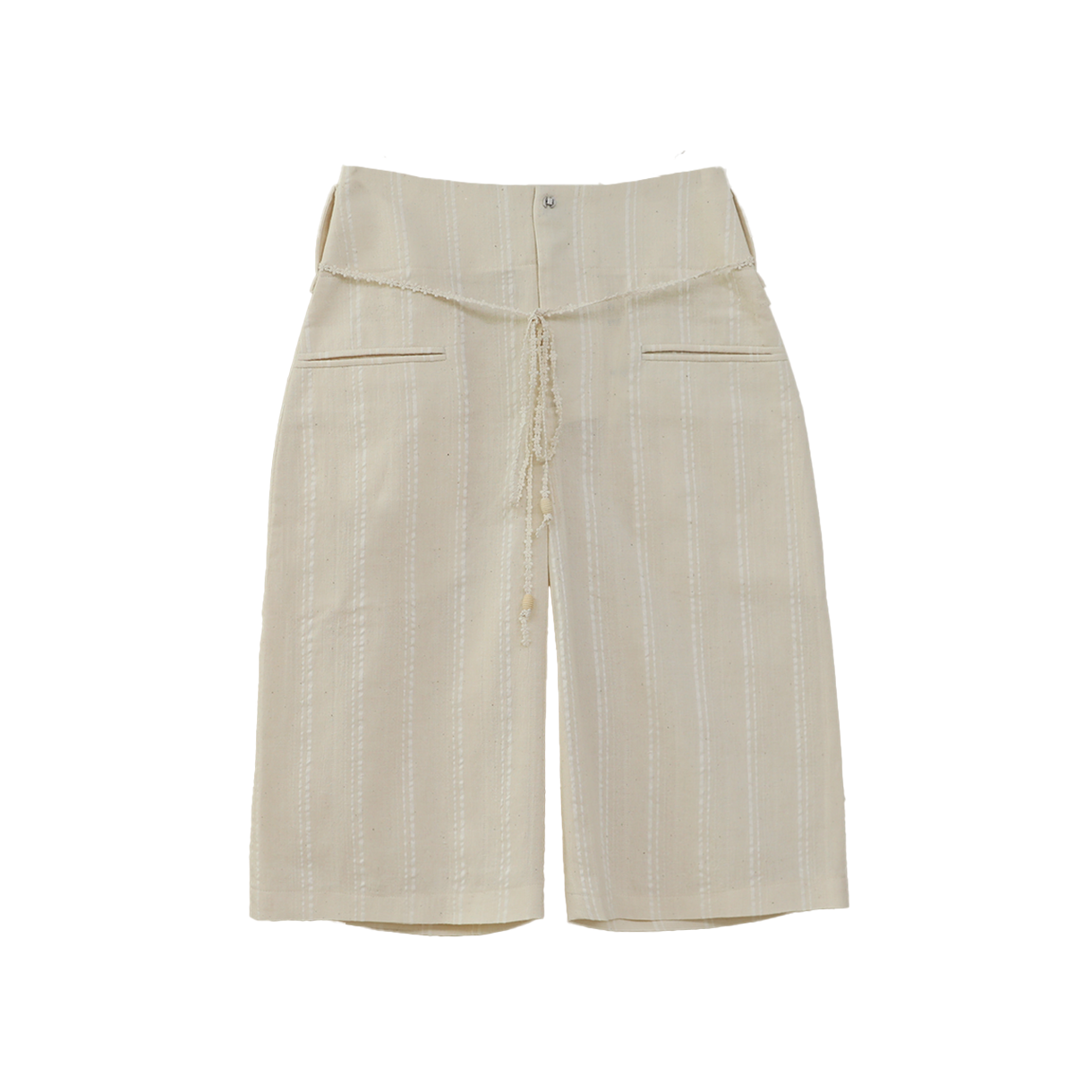 영 앤 생 우먼 화이트 버뮤다 쇼츠 화이트 - 26SS