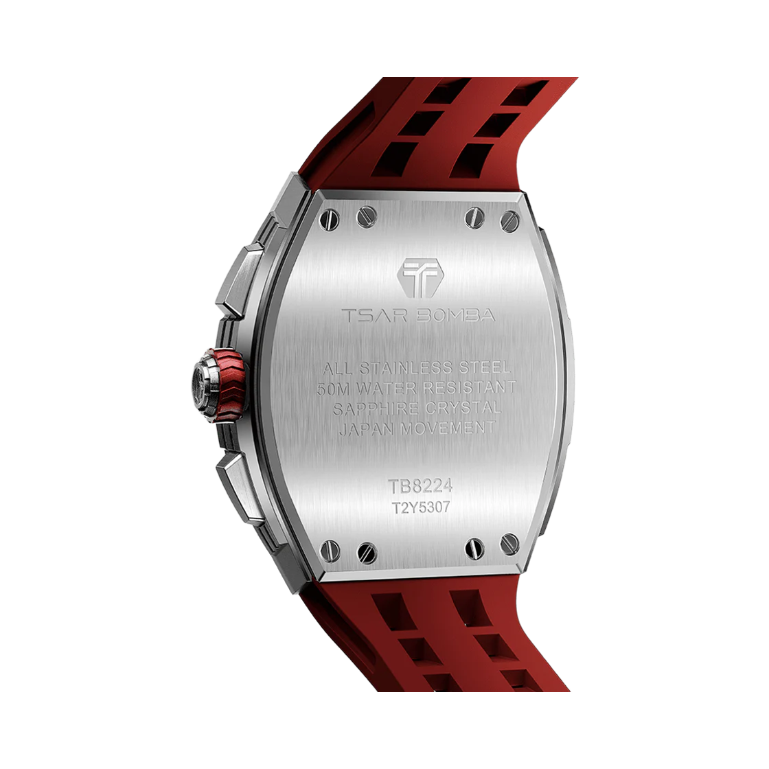 차르봄바 엘리멘탈 크로노그래프 캘린더 쿼츠 TB8204Q-03 실버 레드(Tsar Bomba Elemental Chronograph Calender Quartz TB8224Q-03 Silver Red) - 2