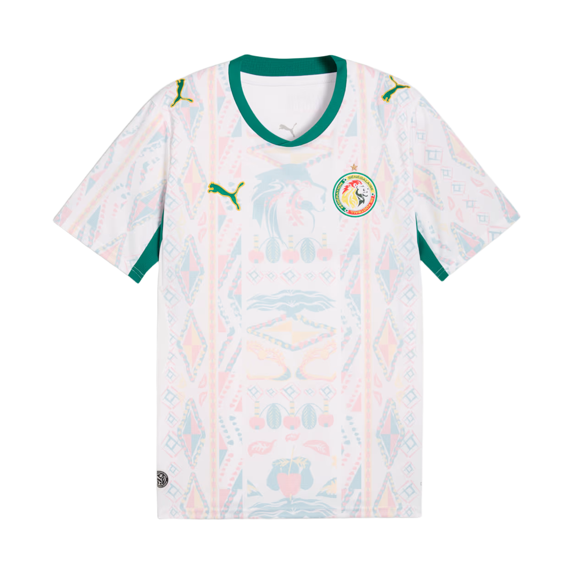 783165-01 Puma Republic of Senegal 2026 Home Soccer Jersey Puma White Wild Green