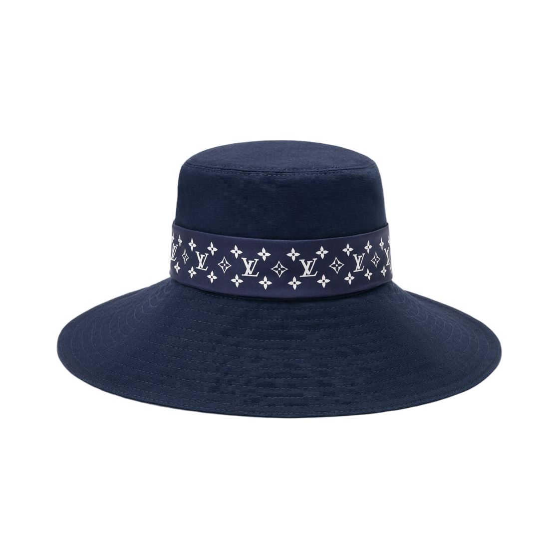 M5528M (W) Louis Vuitton Monogram Silhouette Capeline Navy Blue