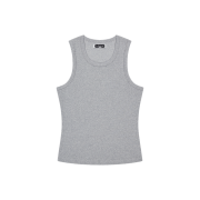 HDEX Essential Ribbed Body Fit Tank Melange Gray