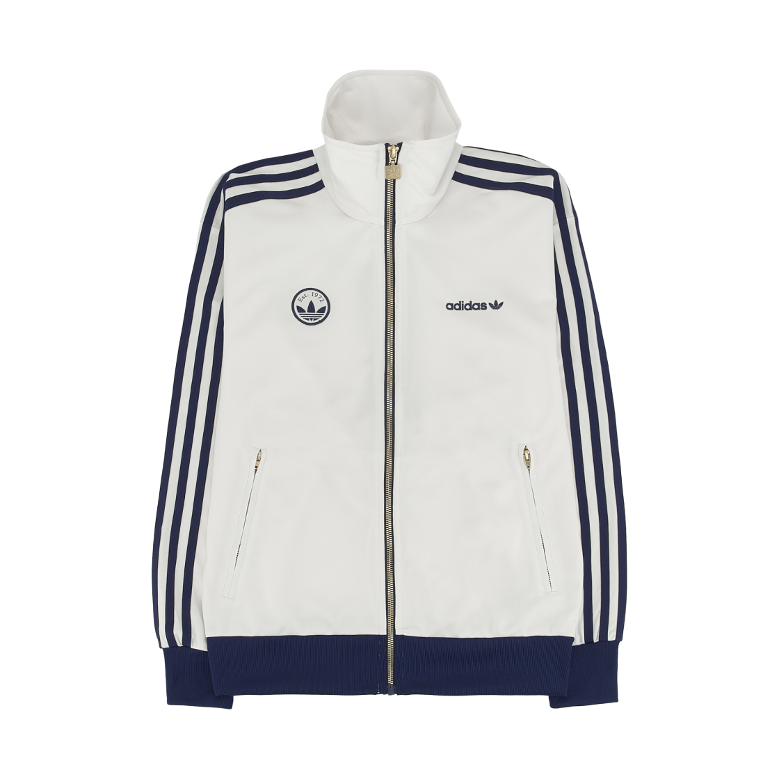 (W) 아디다스 파이어버드 배지 트랙 탑 클라우드 화이트 - KR 사이즈((W) Adidas Firebird Badge Track Top Cloud White - KR Sizing)