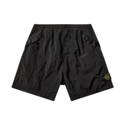 Stone Island L100008 Nylon Metal In Econyl Elasticated Waist Comfort-Fit Shorts Black - 26SS