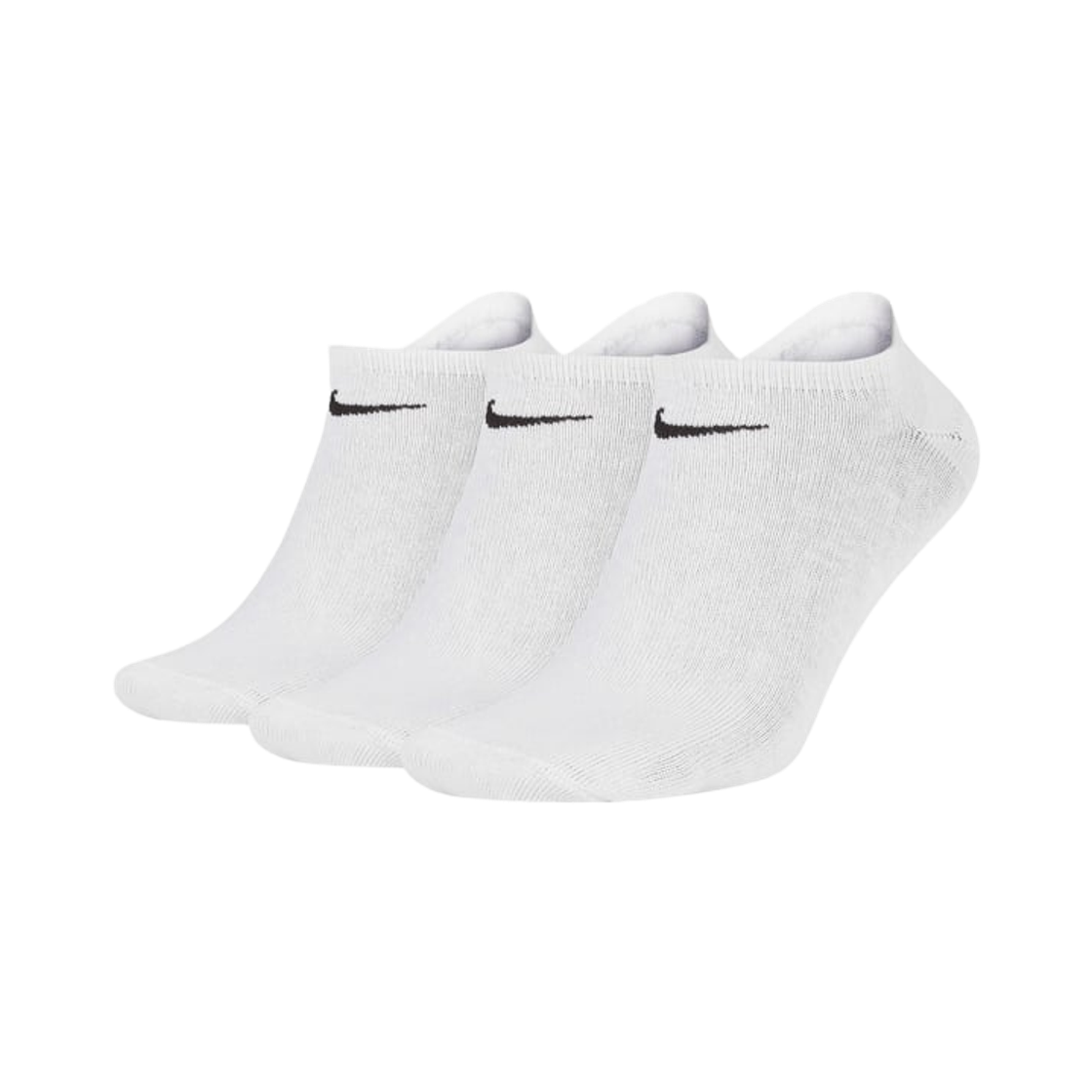 SX2554-101 Nike Lightweight Training No-Show Socks White Black (3 Pack/Korean Ver.)