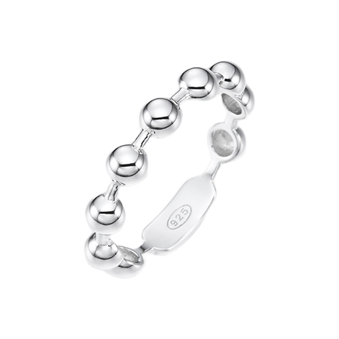 넘버링 #7501 미디엄 볼 체인 링 실버(NUMBERING #7501 Medium Ball Chain Ring SIlver) - 1